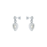 ted baker pearly heart silver drop earring