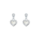 ted baker pearly heart silver drop earring