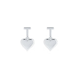 ted baker hati tee heart silver tone drop earring