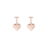 ted baker hati tee heart rose gold tone drop earring
