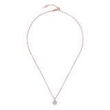 ted baker gemmarh gem button rose gold tone mother of pearl crystal pendant