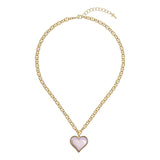 ted baker haydenn: heart of glass large pendant gold tone lilac