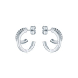ted baker helias: crystal double hoop crystal earring