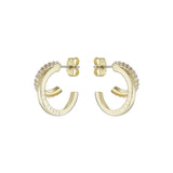 ted baker hrlias crystal doublr hoop crystal earring