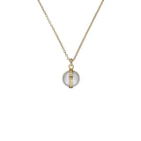 ted baker perreti: logo pearl gold tone pendant necklace