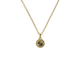 ted baker soltell: solitaire sparkle crystal pendant necklace gold tone black dianond crystal