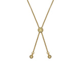 ted baker soleta: solitaire sparkle crystal adjustable bracelet gold tone clear crystal