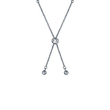 ted baker isabela: crystal baguette adjustable bracelet silver tone