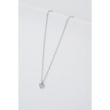 ted baker amore: crystal halo heart pendant necklace, silver tone, clear crystal