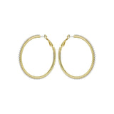 ted baker perla: large pearl hoop earrings, gold tone, pearl