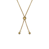 ted baker molina: monogram crystal adjustable bracelet gold tone