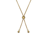 ted baker molina: monogram crystal adjustable bracelet gold tone