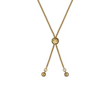 ted baker molina: monogram crystal adjustable bracelet gold tone