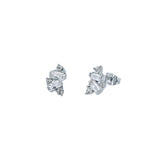 ted baker clarice: crystal cluster stud earrings silver tone