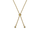 ted baker fallon: faceted stone heart adjustable bracelet gold tone