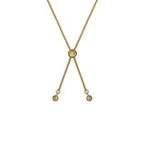 ted baker fallon: faceted stone heart adjustable bracelet gold tone