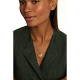 ted baker cherish: crystal cluster heart locket pendant necklace gold tone