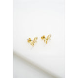 ted baker bowie: tie bow enamel stud earrings