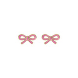ted baker bowie: tie bow enamel stud earrings