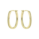 ted baker shivanna: crystal shimmer gold tone hoop earrings
