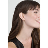 ted baker corinne: cosmic crystal drop earrings gold tone clear crystal