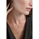 ted baker paige: pave crystal padlock pendant necklace gold tone clear crystal