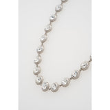 ted baker solanna: solitaire sparkle crystal chain necklace silver tone clear crystal