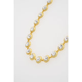 ted baker solanna: solitaire sparkle crystal chain necklace gold tone clear crystal