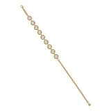 ted baker solace: solitaire sparkle crystal adjustable bracelet gold tone clear crystal