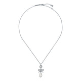 ted baker imogen: icon charm heart bow pearl drop pendant necklace
