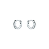 ted baker hettie: crystal hoop earrings (10mm)  silver tone clear crystal