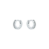 ted baker hettie: crystal hoop earrings (10mm)  silver tone clear crystal