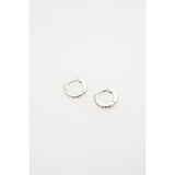 ted baker hettie: crystal hoop earrings (10mm)  silver tone clear crystal