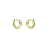 ted baker hettie: crystal hoop earrings (10mm)  gold tone clear crystal