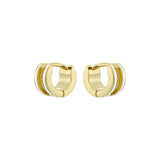 ted baker rolo: classic colour enamel roll huggie earrings