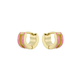 ted baker rolo: classic colour enamel roll huggie earrings