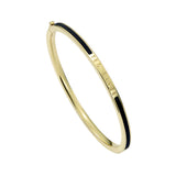 ted baker roley: classic colour enamel slim gold tone bangle bracelet