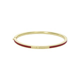 ted baker roley: classic colour enamel slim gold tone bangle bracelet