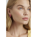 ted baker trinna: twist enamel hoop earrings