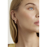 ted baker trinna: twist enamel hoop earrings