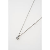 ted baker harlow: mini crystal heart pendant necklace  silver tone clear crystal