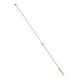ted baker halle: mini crystal heart adjustable bracelet gold tone clear crystal