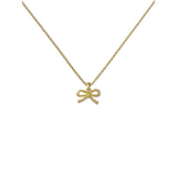 ted baker blaire: mini metal bow pendant necklace