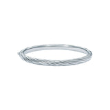 ted baker torvi: crystal twist hinged silver tone bangle bracelet