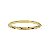 ted baker torvi: crystal twist hinged gold tone bangle bracelet