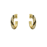 ted baker toni: crystal twist gold tone hoop earrings