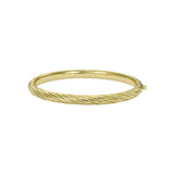 ted baker melissa: metal twist hinged gold tone bangle bracelet