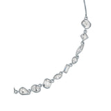 ted baker julie: jewel chain crystal silver tone necklace