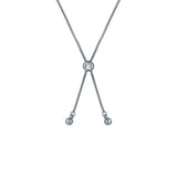 ted baker juliet: jewel chain crystal silver tone drawstring bracelet