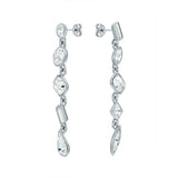ted baker julianna: jewel chain crystal silver tone drop earrings